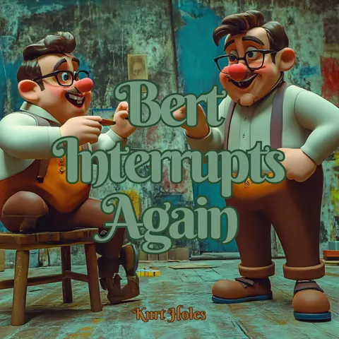 Cover art for Bert Interrupts Again by Kurt Holes.