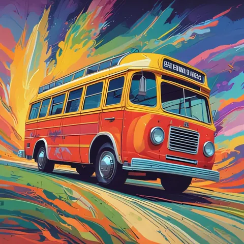 Cover art for Big Ol' Bus by Kurt Holes.