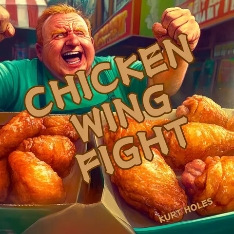 Cover art for Chicken Wing Fight by Kurt Holes.