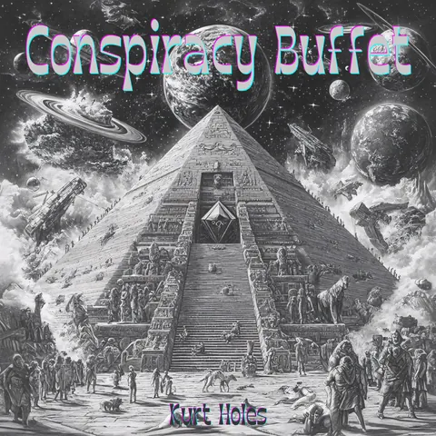 Cover art for Conspiracy Buffet by Kurt Holes.