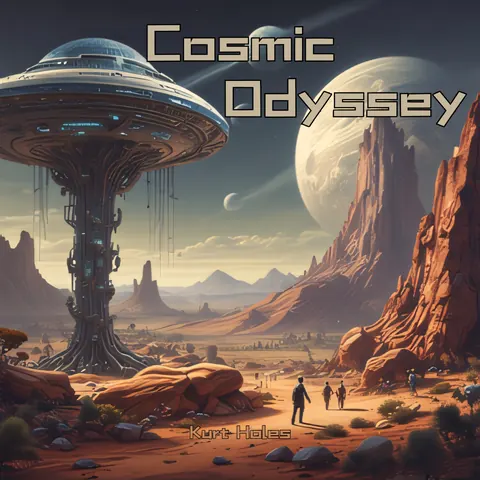 Cover art for Cosmic Odyssey by Kurt Holes.