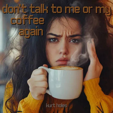 Cover art for Don't Talk To Me or My Coffee Again by Kurt Holes.