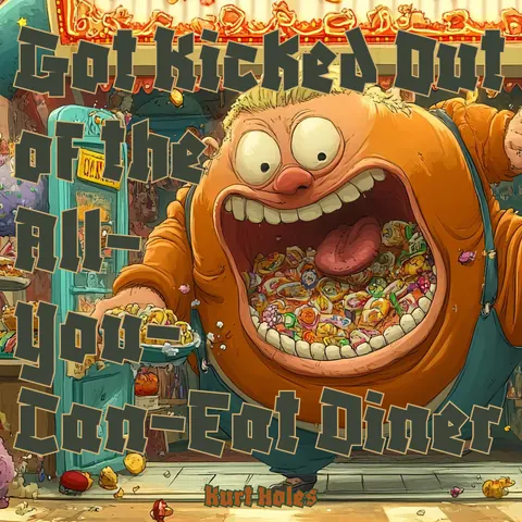 Cover art for Got Kicked Out of the All-You-Can-Eat Diner by Kurt Holes.
