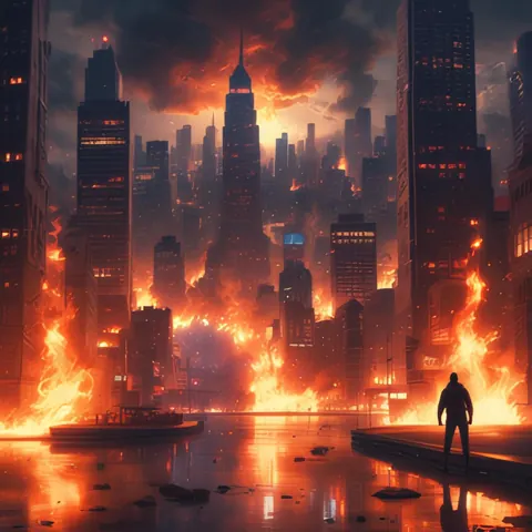 Cover art for Into the Flames by Kurt Holes.