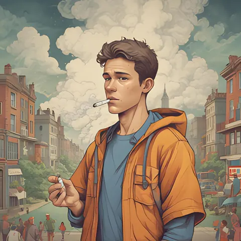Cover art for Nicotine Gum by Kurt Holes.