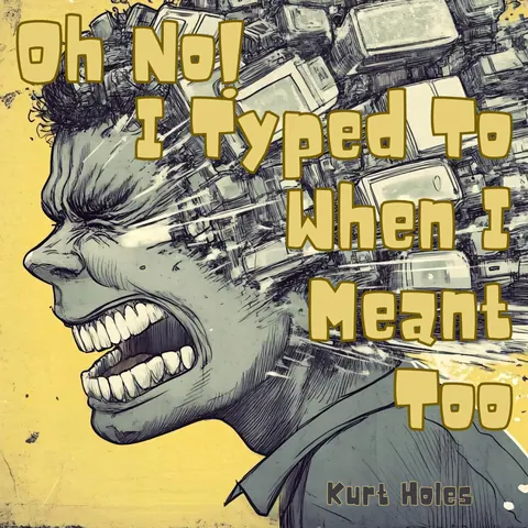Cover art for Oh No! I Typed To When I Meant Too by Kurt Holes.
