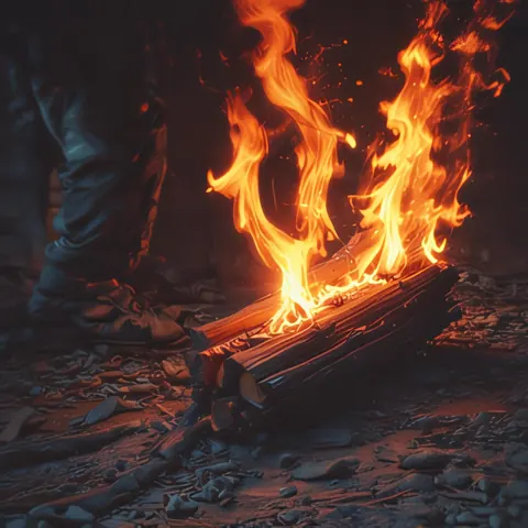 Cover art for Slow Burn Fire by Kurt Holes.